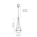 Globe Pendant Light Fixture Italian Style Marble Ceiling Light