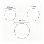 Acrylic Moon-Shaped Round Landscape Lighting Waterproof Modern Style