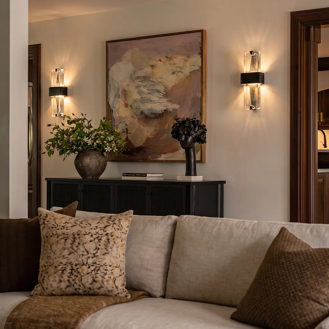 Textured Resin Wall Sconce Vintage Art Decorative Light