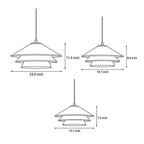 Tiered Pendant Light Multi-layer Parchment Paper Lamp
