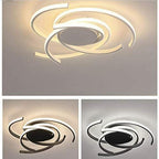 22'' Scattered Semicircle Painted Artistic Aluminum Silica Gel Flush Mount Lights Bedroom Ceiling Lights