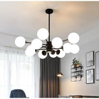 Nordic Glass Globe Chandelier Cluster Entryway Chandelier