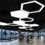 Modern Geometric Chandelier LED Hexagonal Ceiling Light