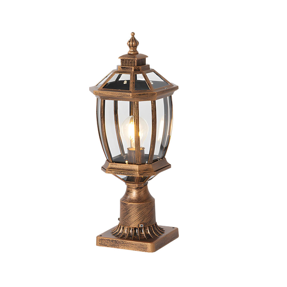 Solar Column Pillar Lights LED Waterproof Garden Fence Post Light