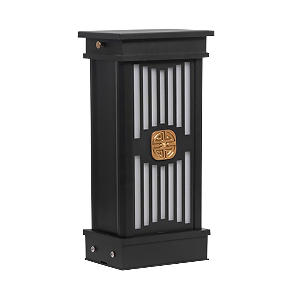 Traditional LED Post Light Retro Black Waterproof Outdoor Garden Lighting