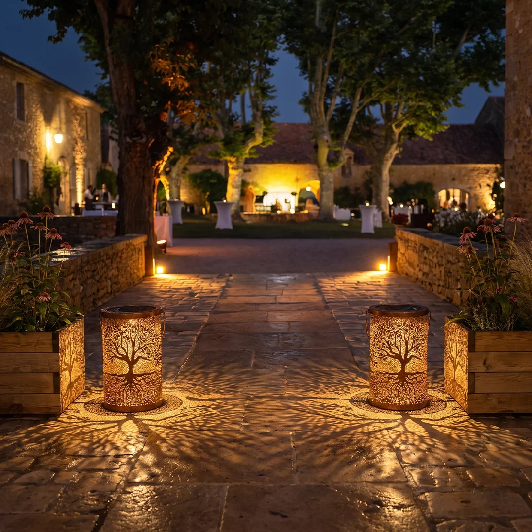 Tree of Life Lantern Portable Waterproof Solar Light