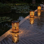 Tree of Life Lantern Portable Waterproof Solar Light