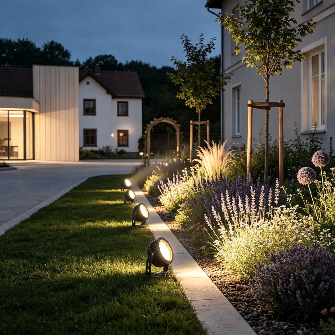 Tree Spotlight Modern Gray Outdoor Landscape Light