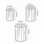 Tree Stump Lamp Resin Outdoor Vintage LED Decorative Garden Light