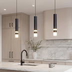Personality Minimalist LED Black Nordic Pendant Light Kitchen Island Lighting