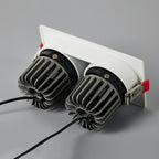 6 PCS Square Downlight Minimalist Sleek Recessed Grid Ceiling Light