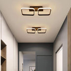 2 Square Acrylic LED Flush Mount Ceiling Light for Corridors