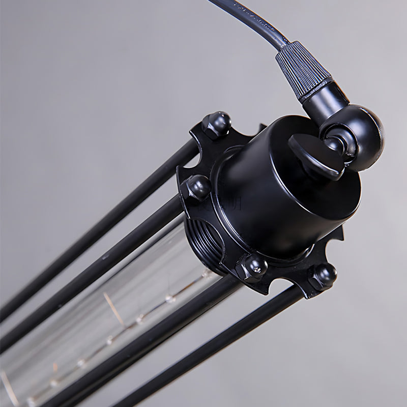 Tube Pendant Light Iron Vintage Flute Industrial Ceiling Light