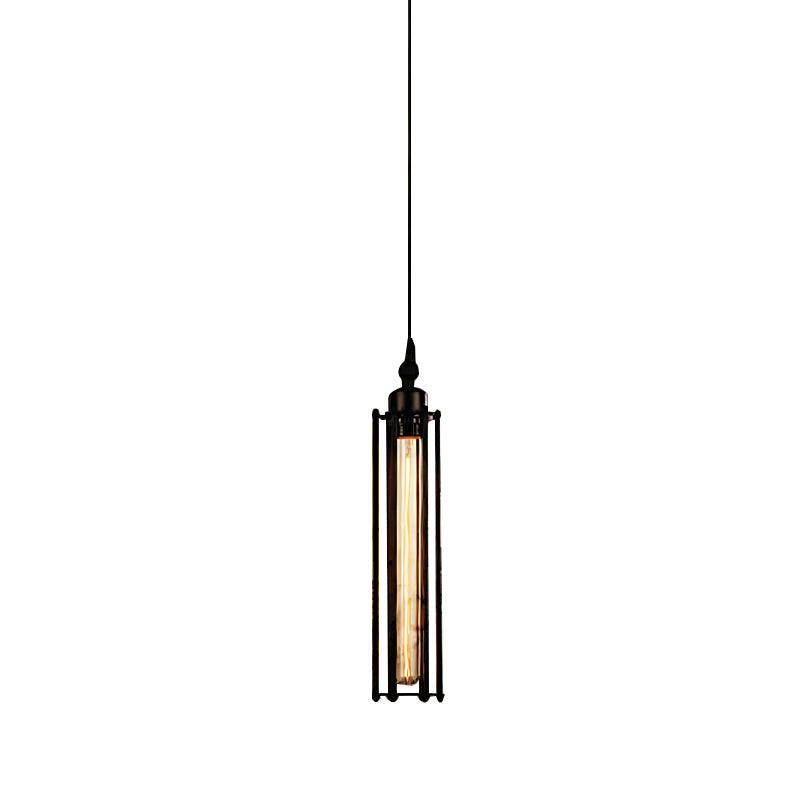 Tube Pendant Light Iron Vintage Flute Industrial Ceiling Light