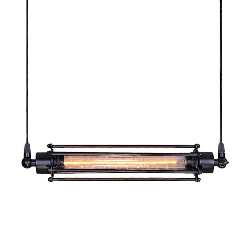 Tube Pendant Light Iron Vintage Flute Industrial Ceiling Light