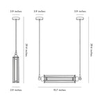 Tube Pendant Light Iron Vintage Flute Industrial Ceiling Light