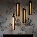 Tube Pendant Light Iron Vintage Flute Industrial Ceiling Light