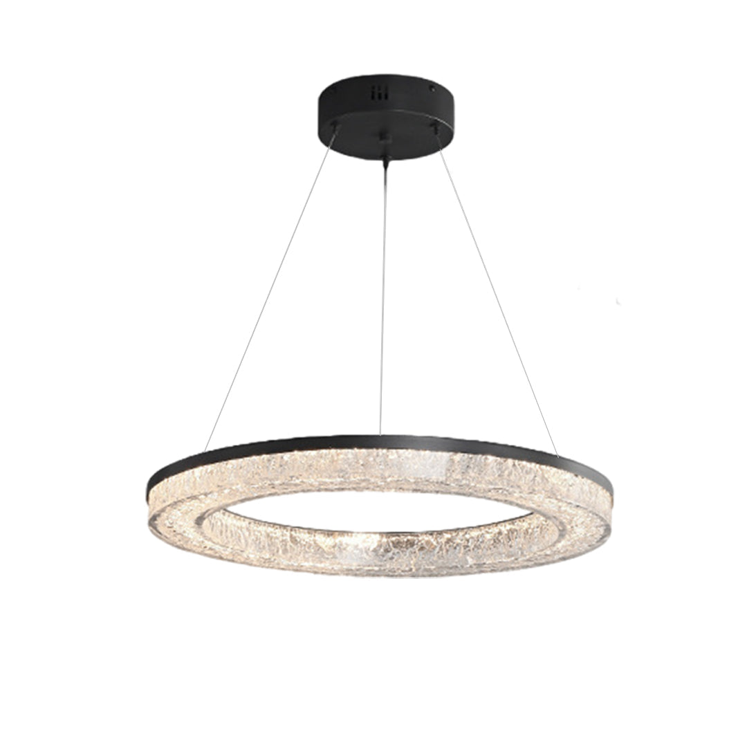 Circle Pendant Light Luxury Ring Art Chandelier