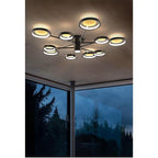 Modern Ring Ceiling Light Satellite-Style Sculptural LED Light
