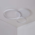 3-Layers LED Modern Circle Flush Mount Light - 3-Color Dimmable, 26x20