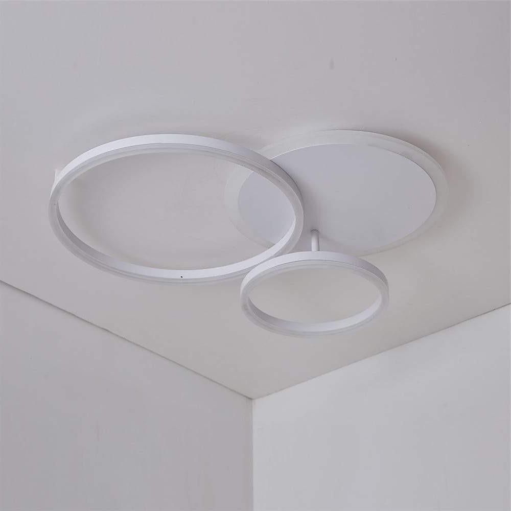 3-Layers LED Modern Circle Flush Mount Light - 3-Color Dimmable, 26x20