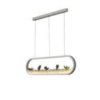 Rounded Corners Rectangular Modern Pendant Lights Ceiling Light