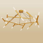 Creative Metal Design 16-Lights LED Industrial Chandeliers Hanging Lamp