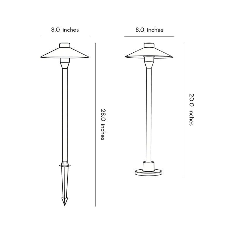 Umbrella Path Lamp Modern LED Outdoor Landscape Lighting