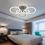 Circles Aluminum Acrylic Flush Mount Lighting LED Ceiling Lights