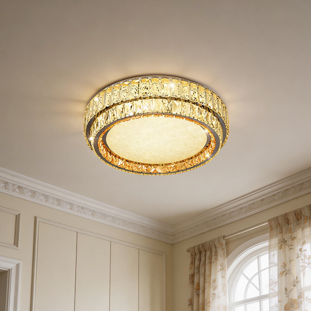 Contemporary Flush Mount Lighting Full-Spectrum Eye-Care Lamp