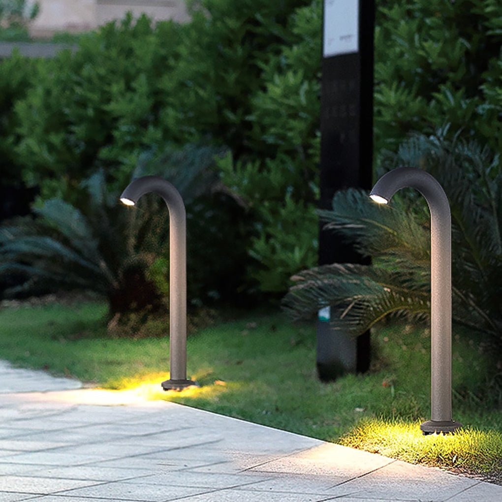 Curved Arch Aluminum LED Outdoor Light for Paths and Gardens