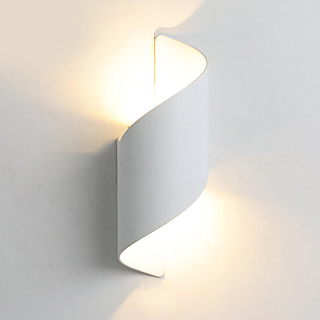 Modern Spiral Wall Light Dual-Sided Lighting LED Waterproof Light