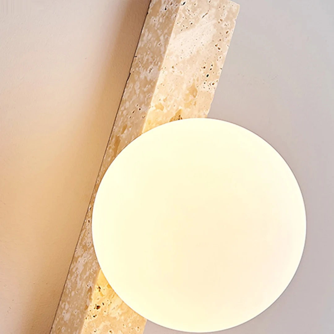 Up down Lighting Wall Sconce Vintage Travertine Linear Light