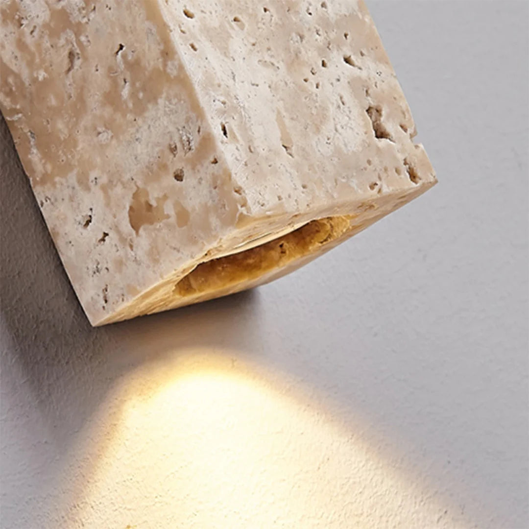 Up down Lighting Wall Sconce Vintage Travertine Linear Light