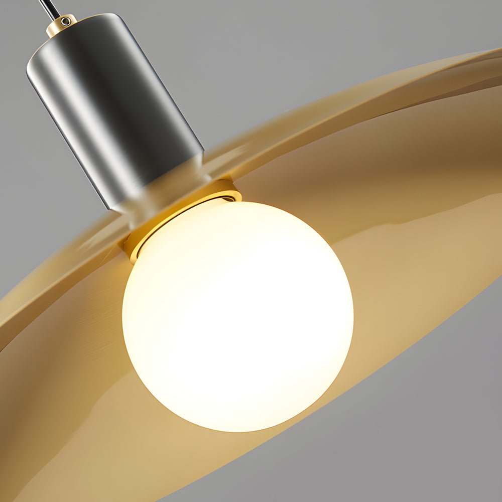Brass Flared Pendant Light Modern Elegant LED Ceiling Fixture for Home