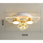 8-light Flower Design Traditional Ceiling Lights Flush Mount Lighting