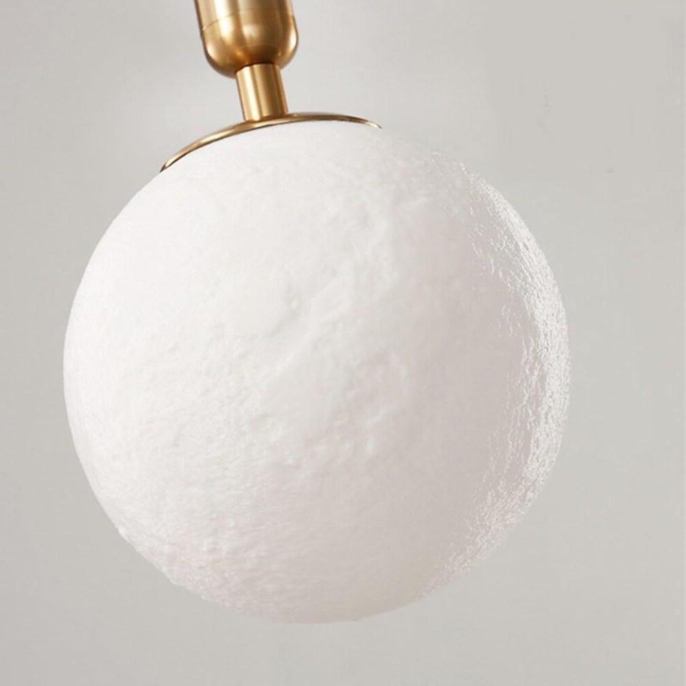 Modern Moon Globe Pendant Light Metal Acrylic Ceiling Lights