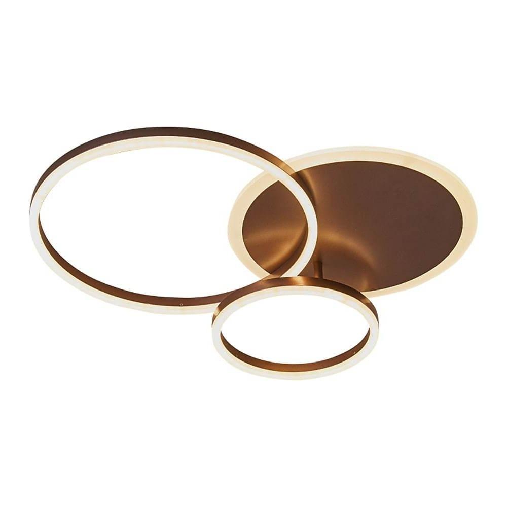 3-Layers LED Modern Circle Flush Mount Light - 3-Color Dimmable, 26x20