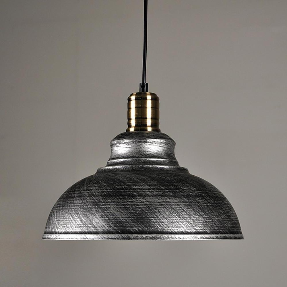 Semi Globe Metal LED Vintage Pendant Light Hanging Lamp for Home Office