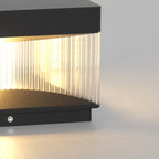 Square Pillar Lights Industrial Black Outdoor Waterproof Post Lights