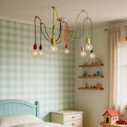 Spider Chandelier Colorful Adjustable 10-Heads LED Ceiling Lights