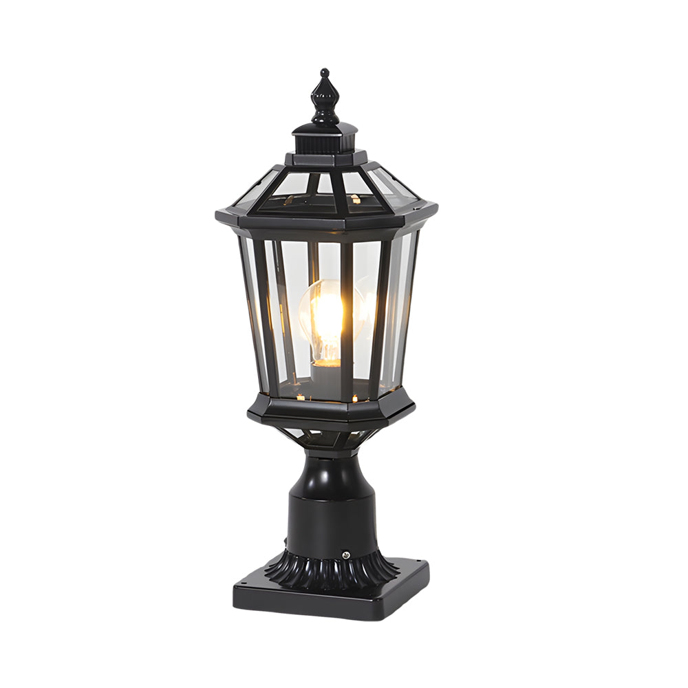 Solar Column Pillar Lights LED Waterproof Garden Fence Post Light