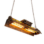 Vintage Farmhouse Chandelier Industrial T300 Tube Ceiling Light