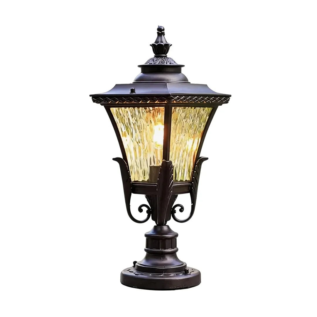 Outdoor Driveway Pillar Lights European Vintage Light