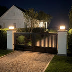 Pillar Top Light European Vintage Copper Outdoor Light