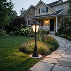 Garden Path Light European Vintage Glass Lawn Light
