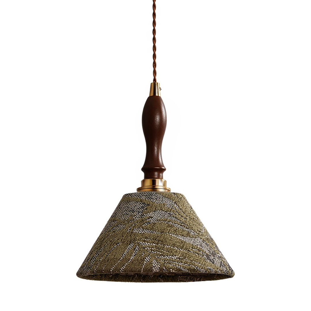 Retro Pendant Lighting French Olive Green Metal Ceiling Light