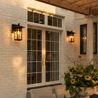 Vintage Wall Light Fixtures Rectangular Glass Outdoor Light