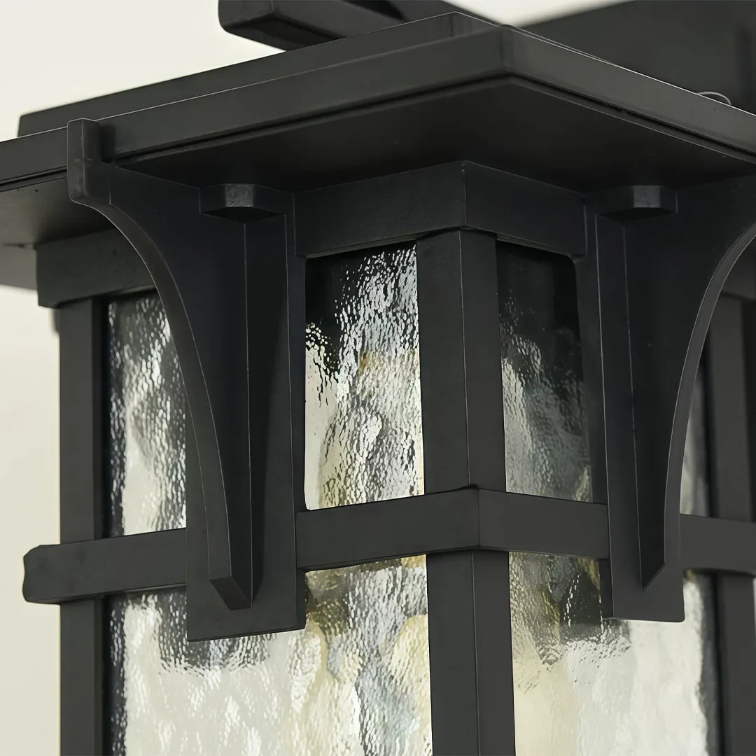 Vintage Wall Light Fixtures Rectangular Glass Outdoor Light