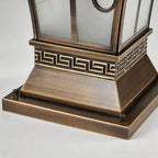 Pillar Light Fixtures Vintage Copper Outdoor Waterproof Light